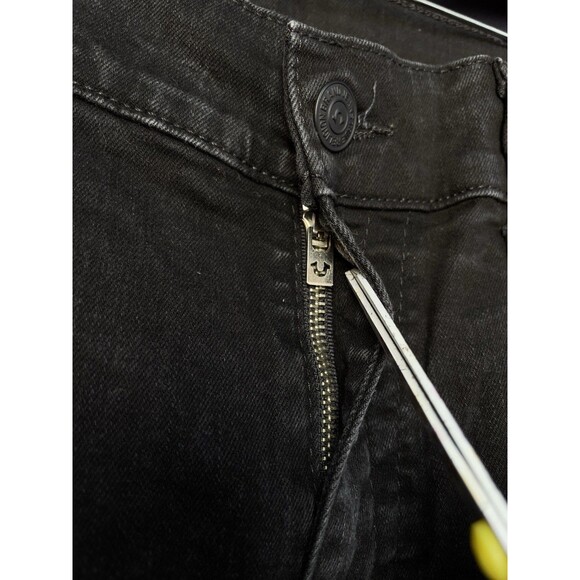 True Religion Rocco Flap Pockets Skinny Men’s W38 L34 Black Stretch Jeans - Picture 9 of 10